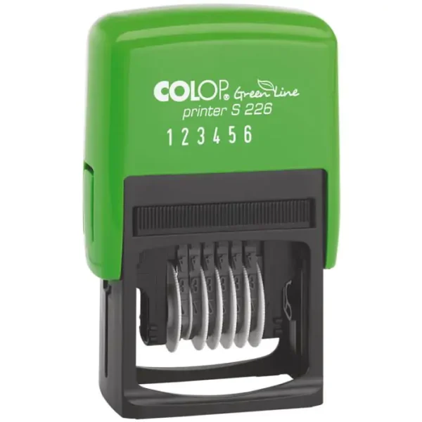 COLOP Printer S 226 Green Line Number Stamp
