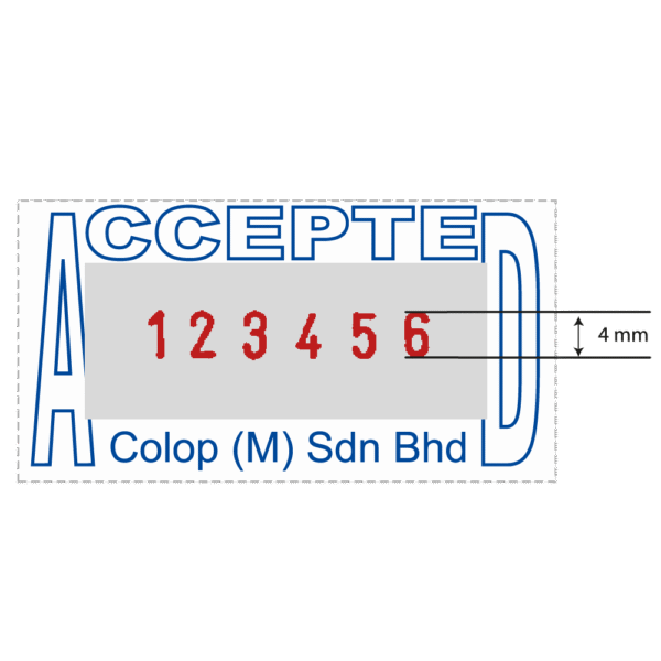 COLOP Printer S 226 Green Line Number Stamp
